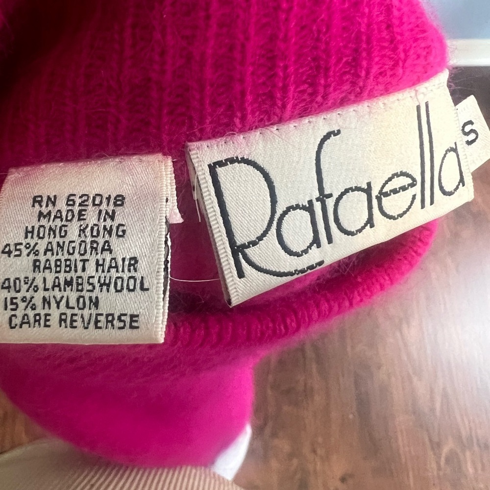 3/$30 ☀️ Rafaella's Pink Wool Blend Rabbit Hair Sweater - Picture 2 of 9